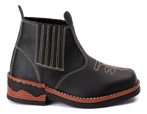 Botina Infantil + cinto Country Rodeio - Preto (21 ao 34)