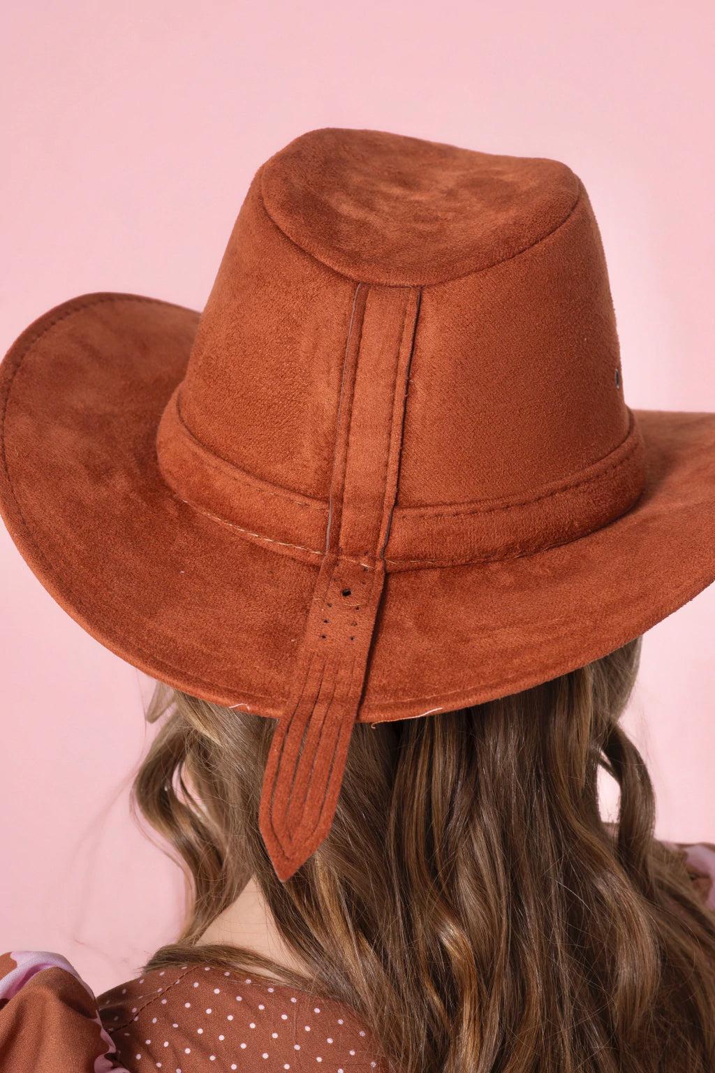Chapéu Cowgirl Pink - Camurça