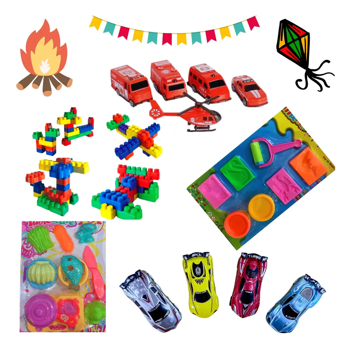 Kit 12 Prendas Festa Junina Infantil