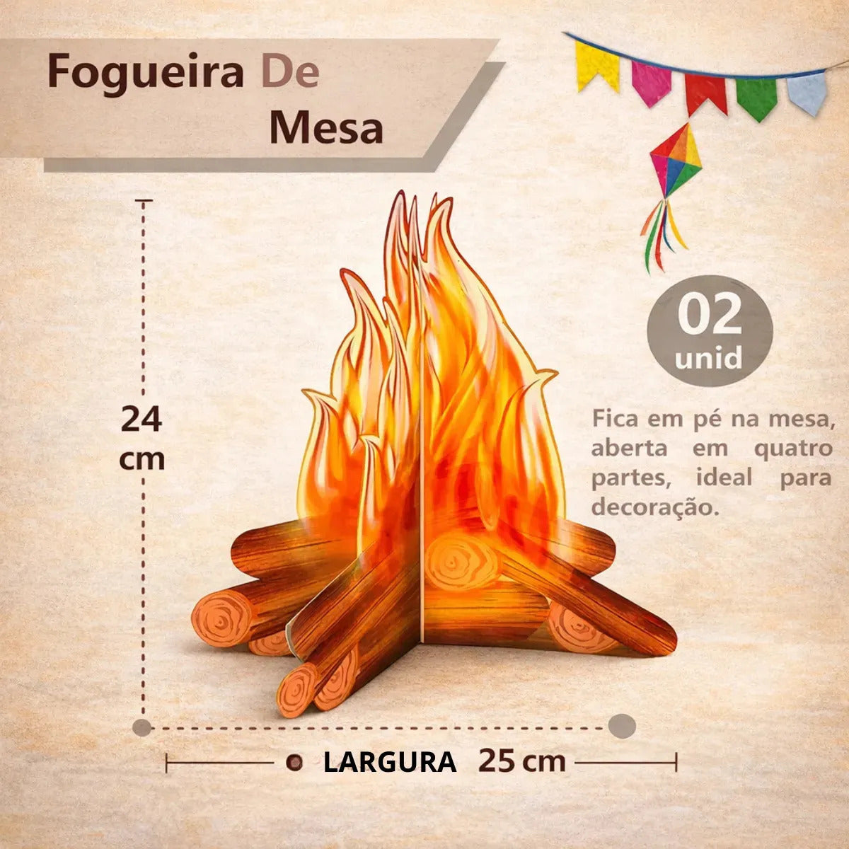 Kit Decoração Festa Junina Completo Mesa Enfeite São João