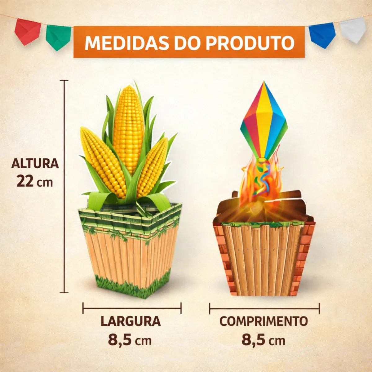 Kit Decoração Festa Junina Completo Mesa Enfeite São João