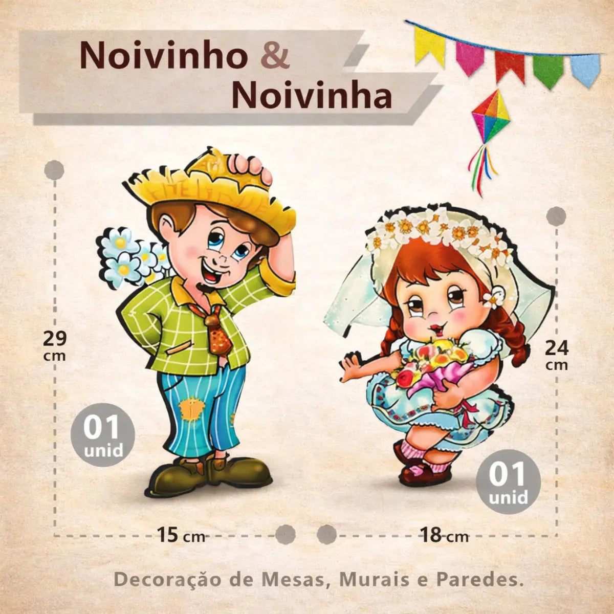 Kit Decoração Festa Junina Completo Mesa Enfeite São João
