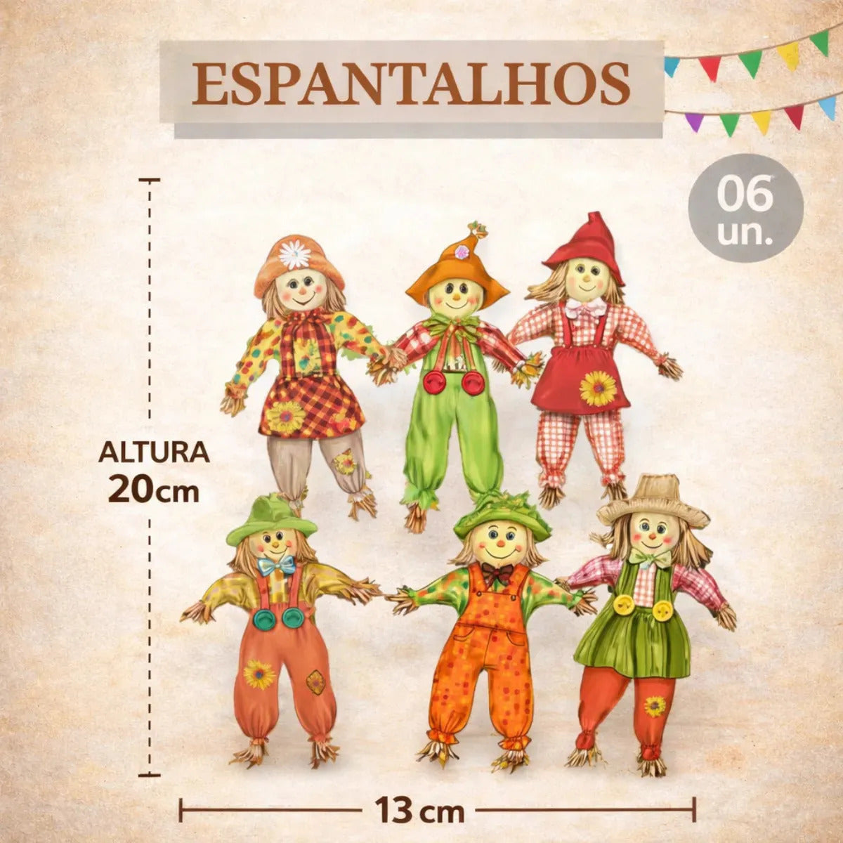 Kit Decoração Festa Junina Completo Mesa Enfeite São João