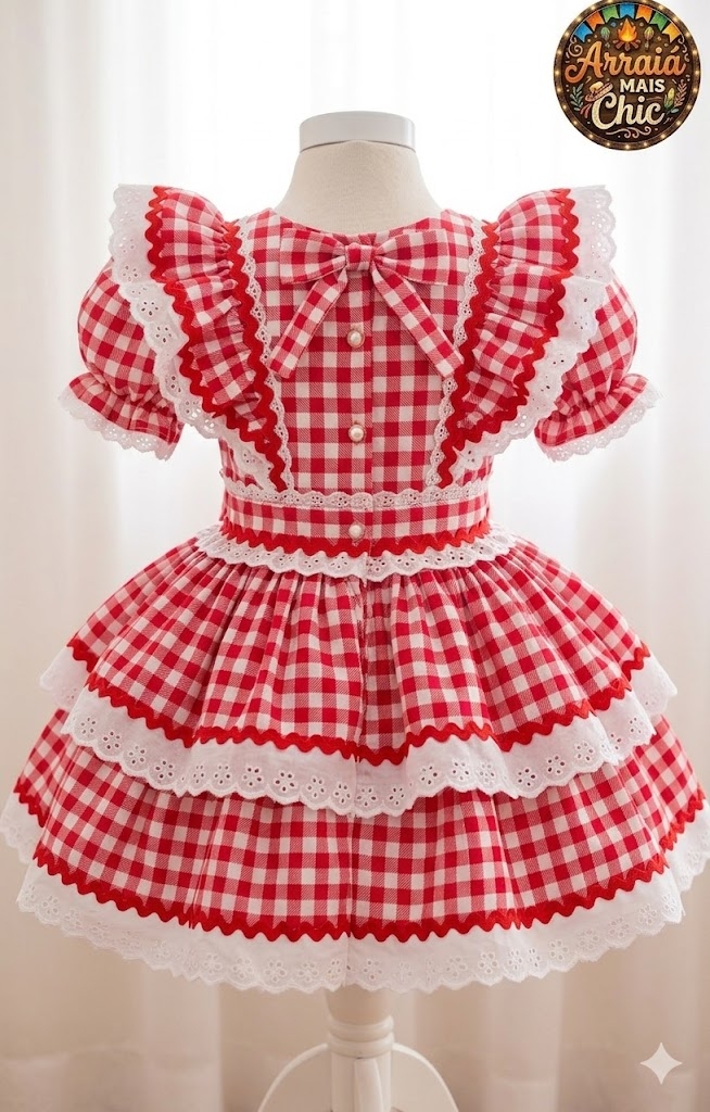 Vestido de Festa Junina – Doce Paixão Vermelha