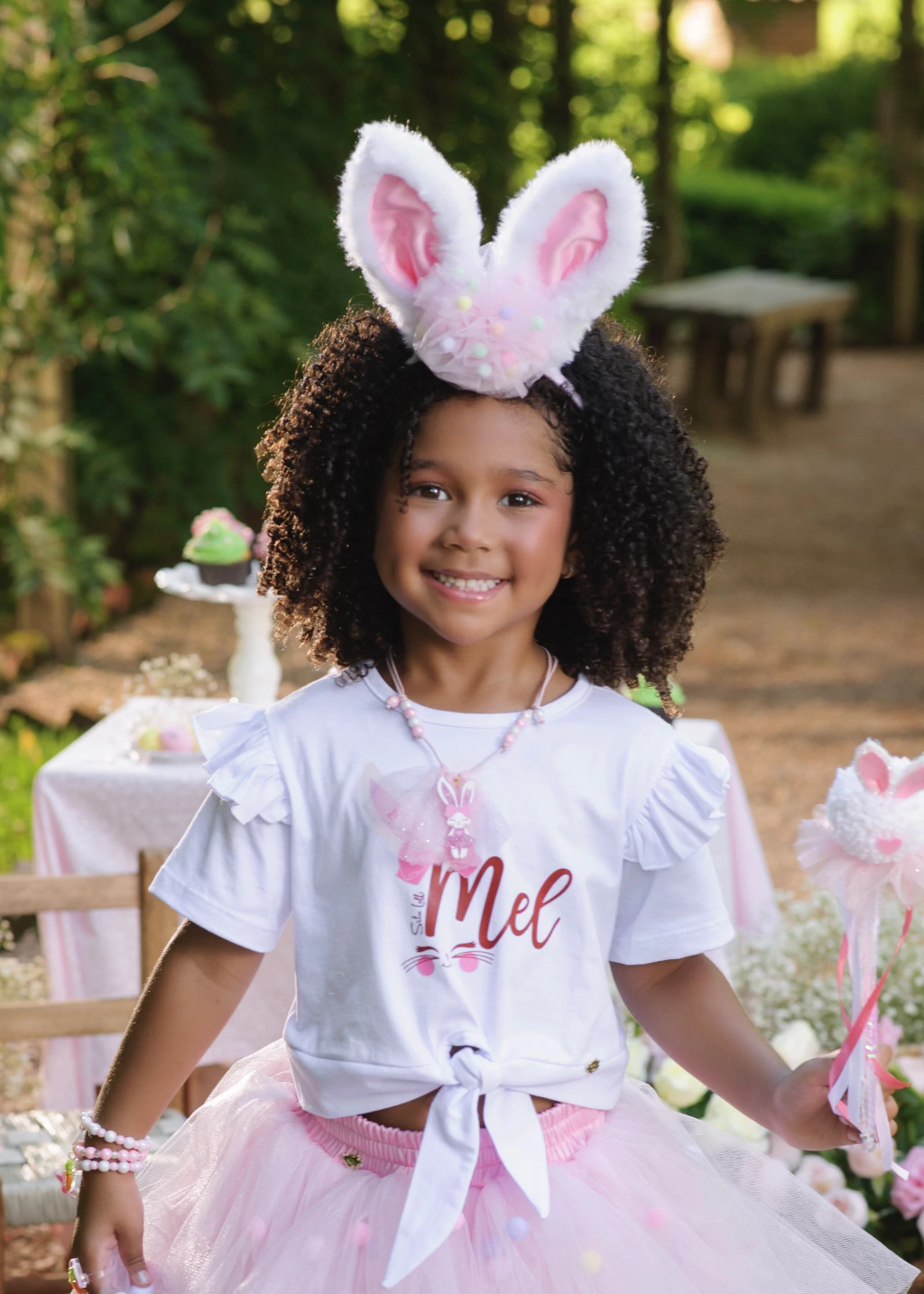 Blusa Nome Personalizado de Páscoa (menina)