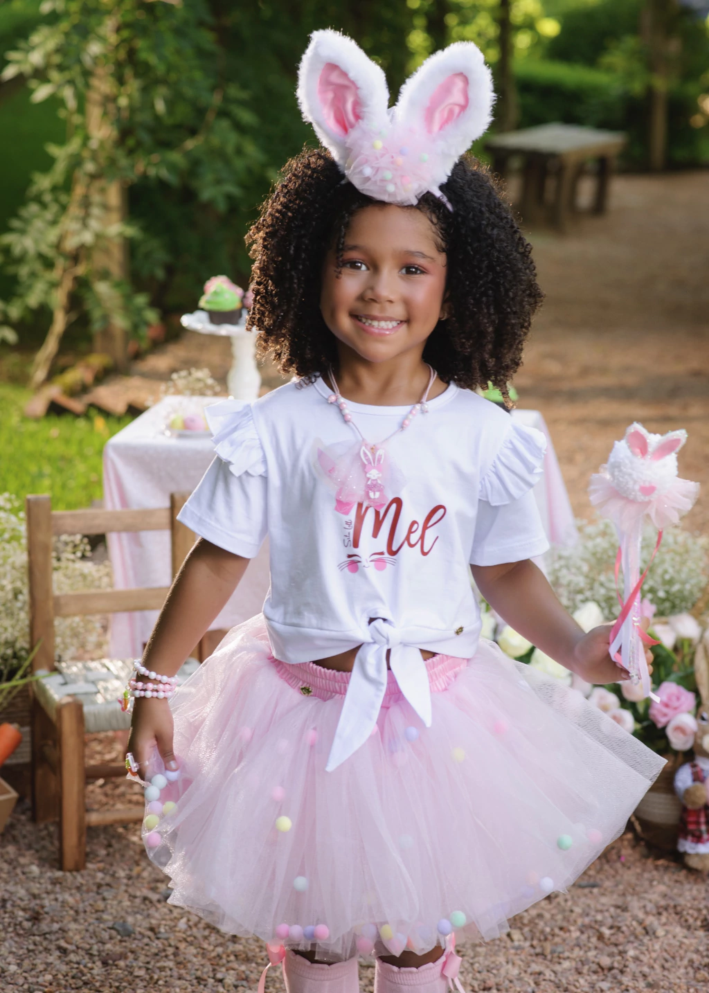 Blusa Nome Personalizado de Páscoa (menina)