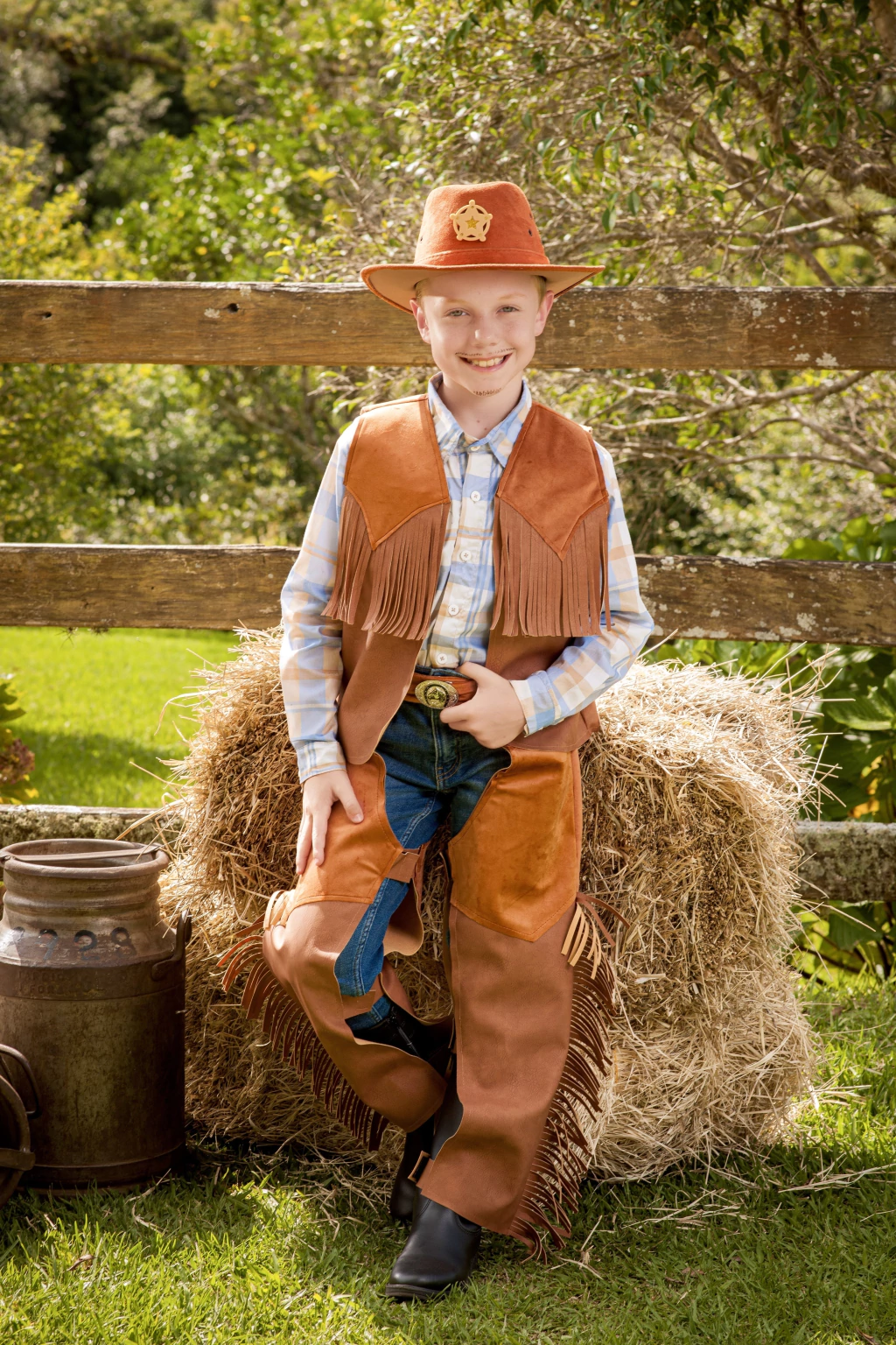 Calça Montaria Fazendeiro Cowboy - Marrom