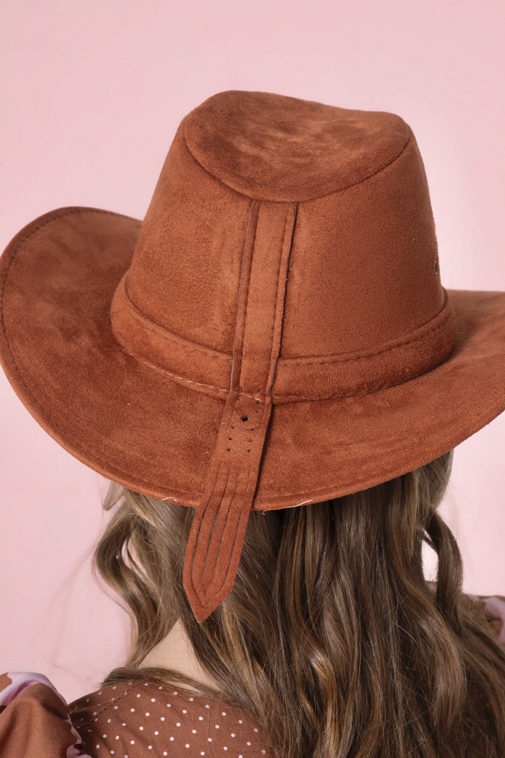 Chapéu Cowgirl Pink - Camurça