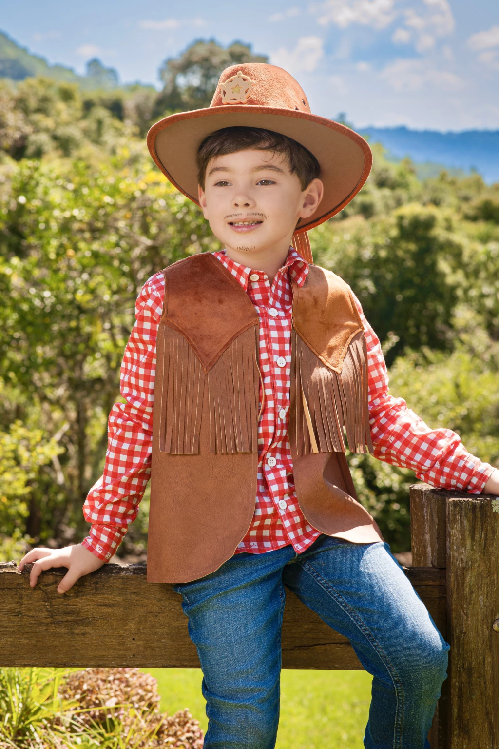 Chapéu Fazendeiro Cowboy - Camurça