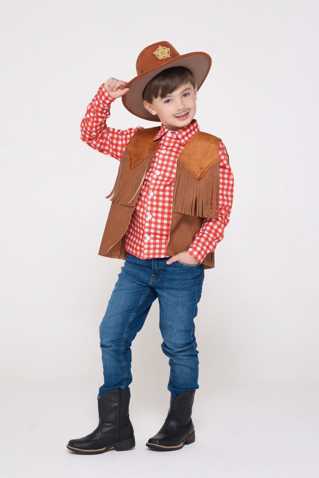 Chapéu Fazendeiro Cowboy - Camurça