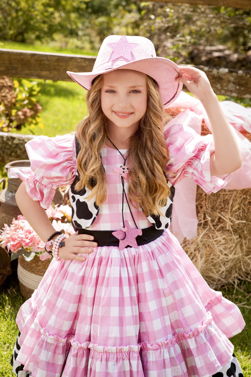 Colar Boiadeira Pink