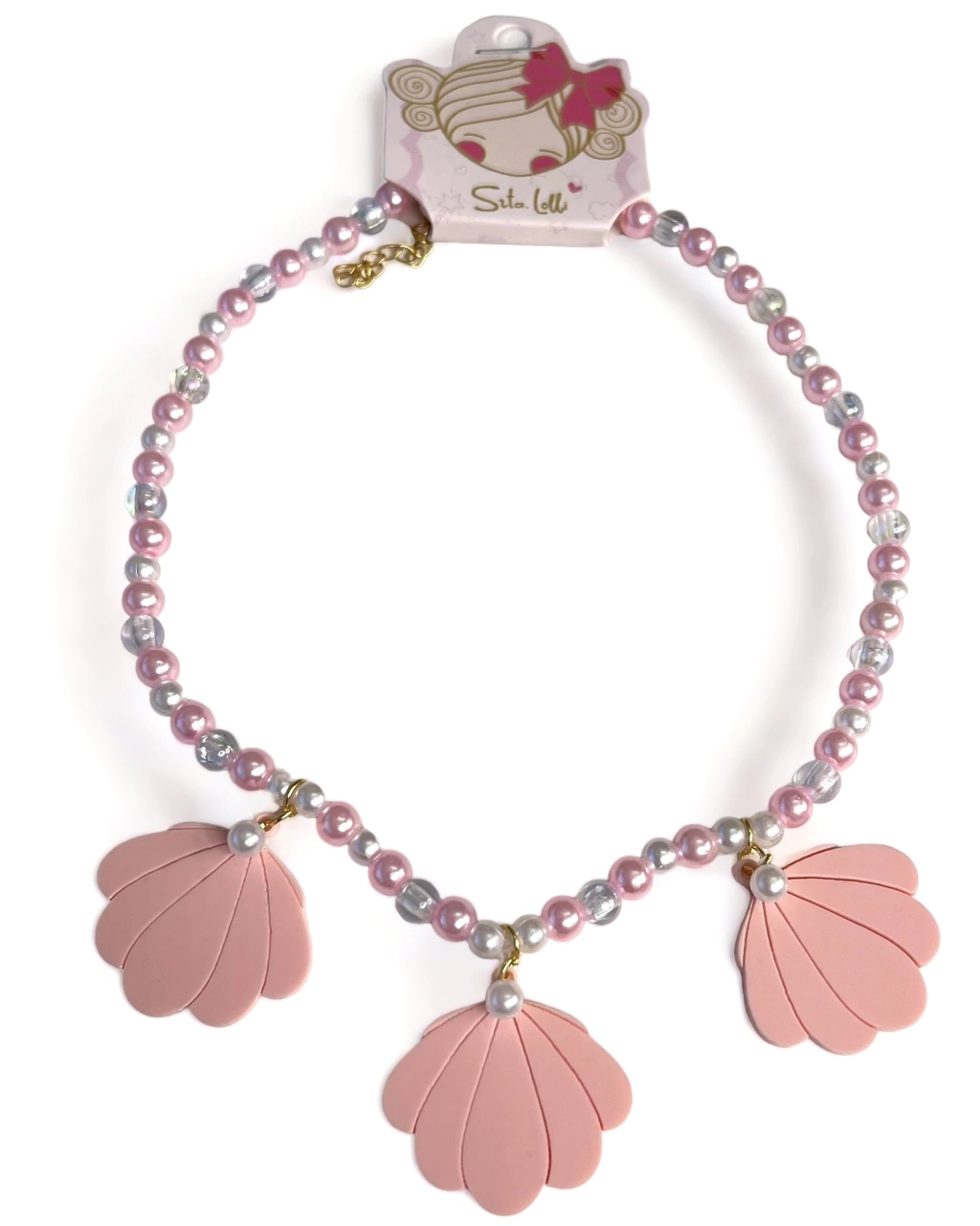Colar Conchas Rosa