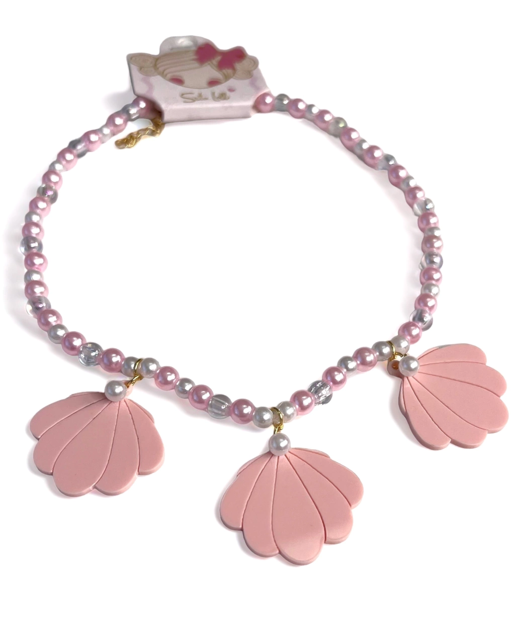 Colar Conchas Rosa