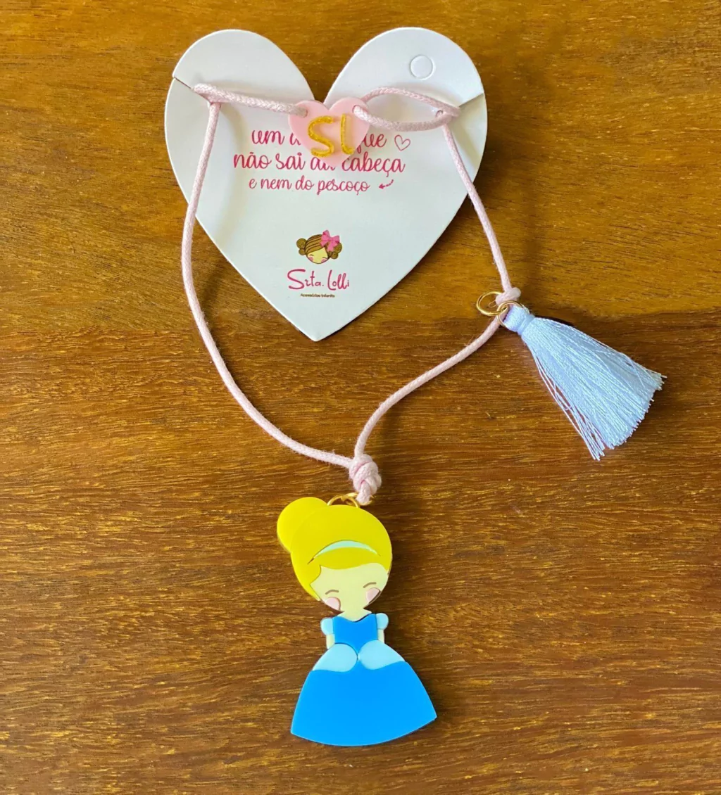 Colar Princesa Azul Encanto