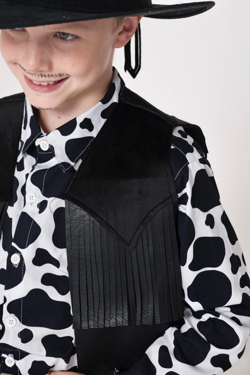 Colete Cowboy Franjas - Preto