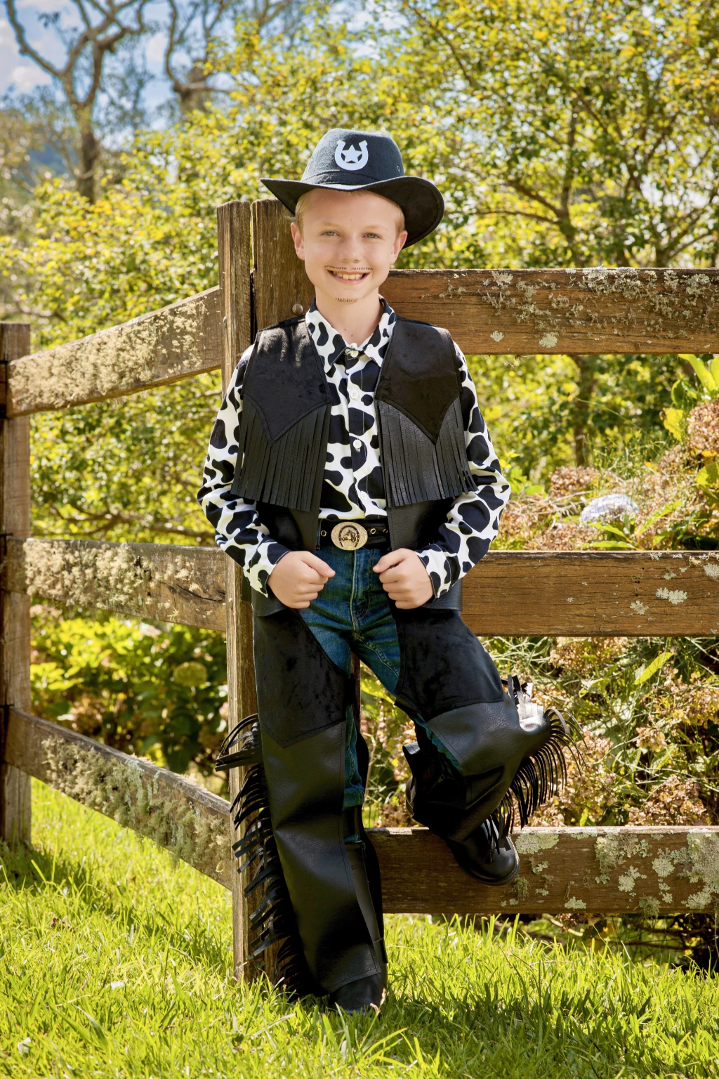 Colete Cowboy Franjas - Preto