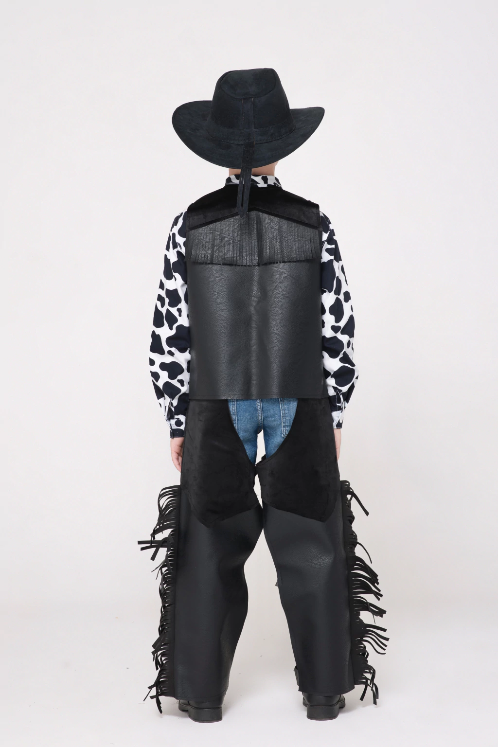 Colete Cowboy Franjas - Preto