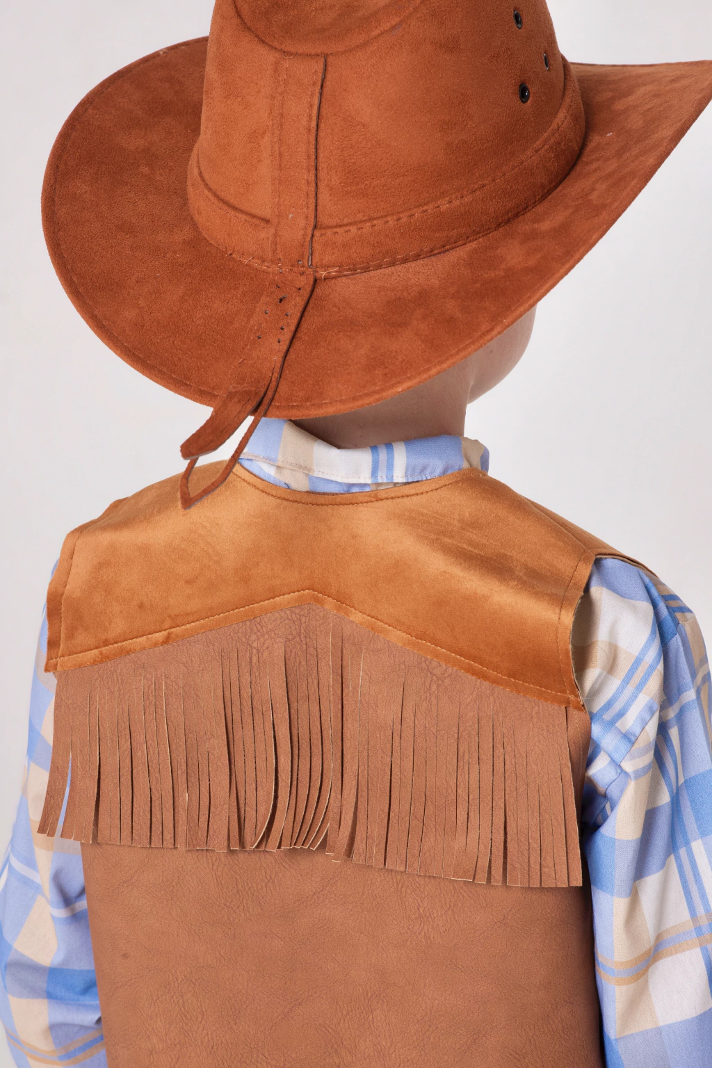 Colete Fazendeiro Cowboy - Marrom