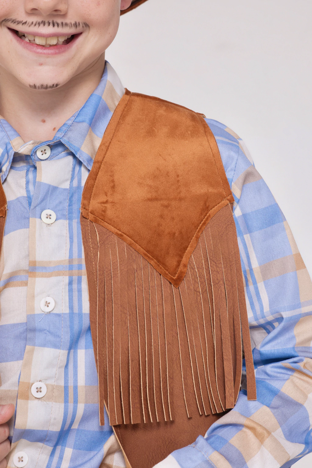 Colete Fazendeiro Cowboy - Marrom