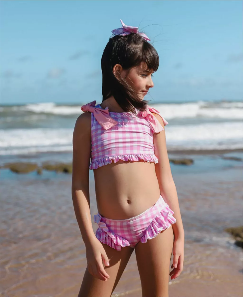 Conjunto Biquíni Xadrez Pink