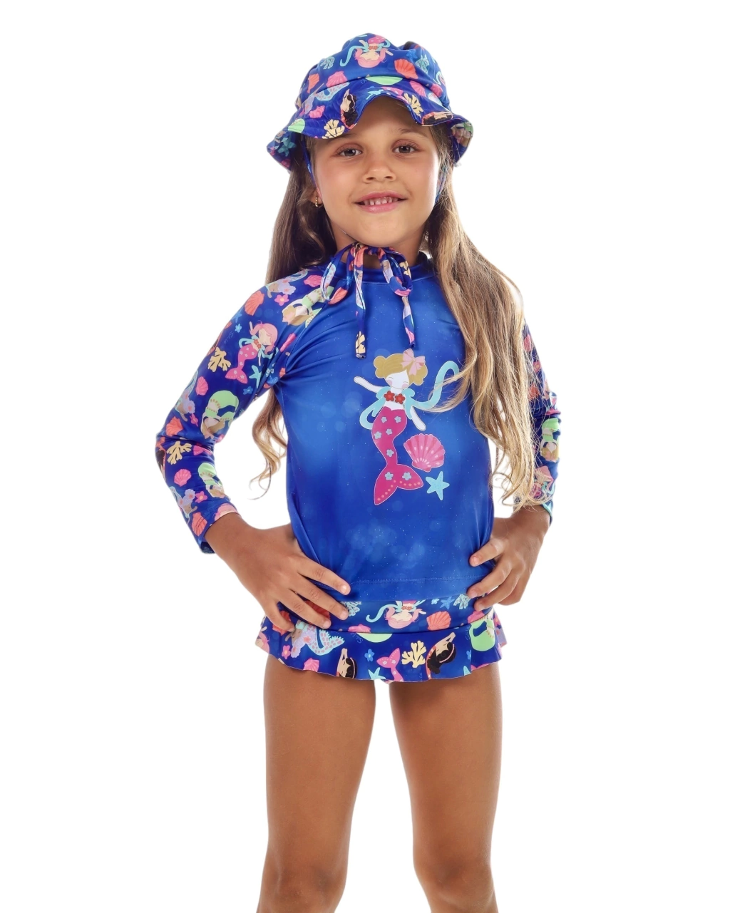 Conjunto Camisa UV + Calcinha Mar de Sereias