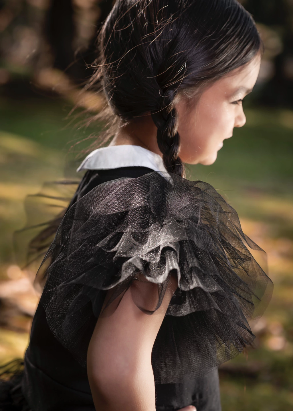 Conjunto Bruxinha Gótica (blusa + saia) - Fantasia Halloween