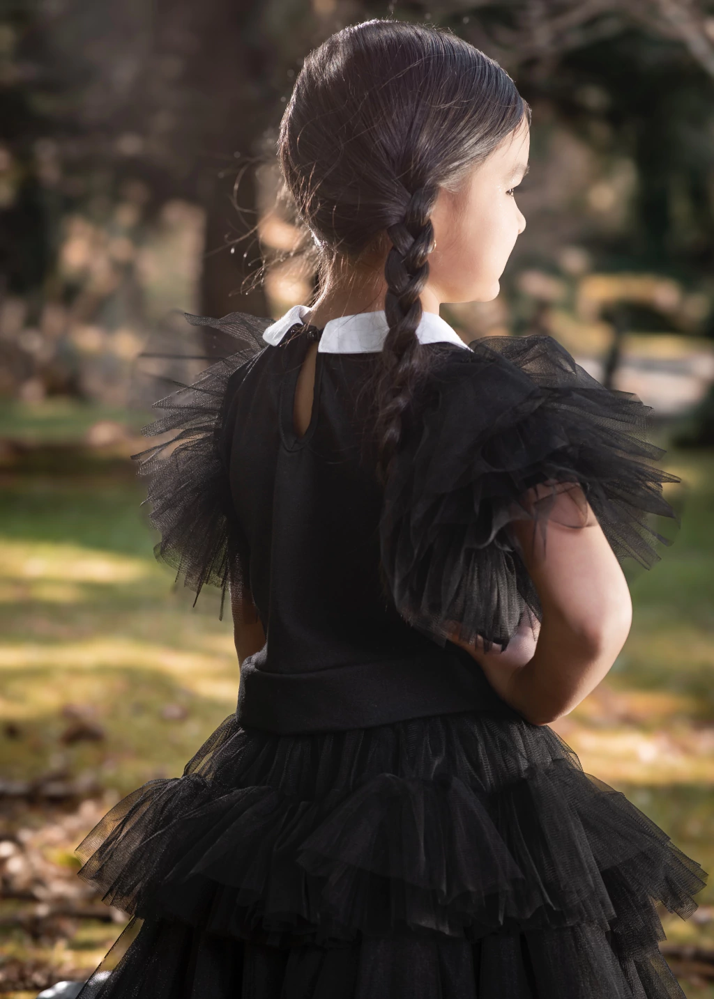 Conjunto Bruxinha Gótica (blusa + saia) - Fantasia Halloween