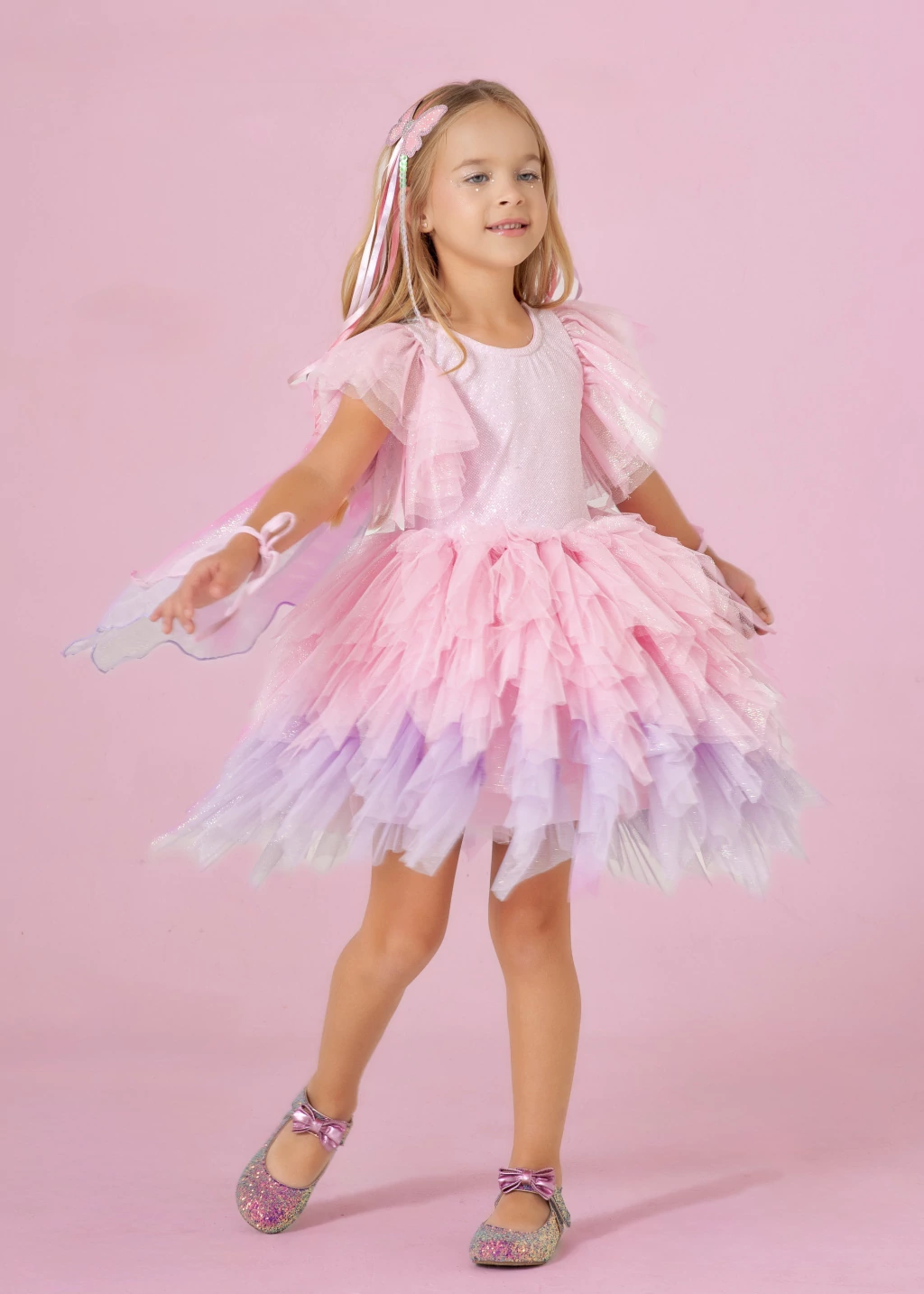 Fantasia Fada Borboleta Cristais (vestido)