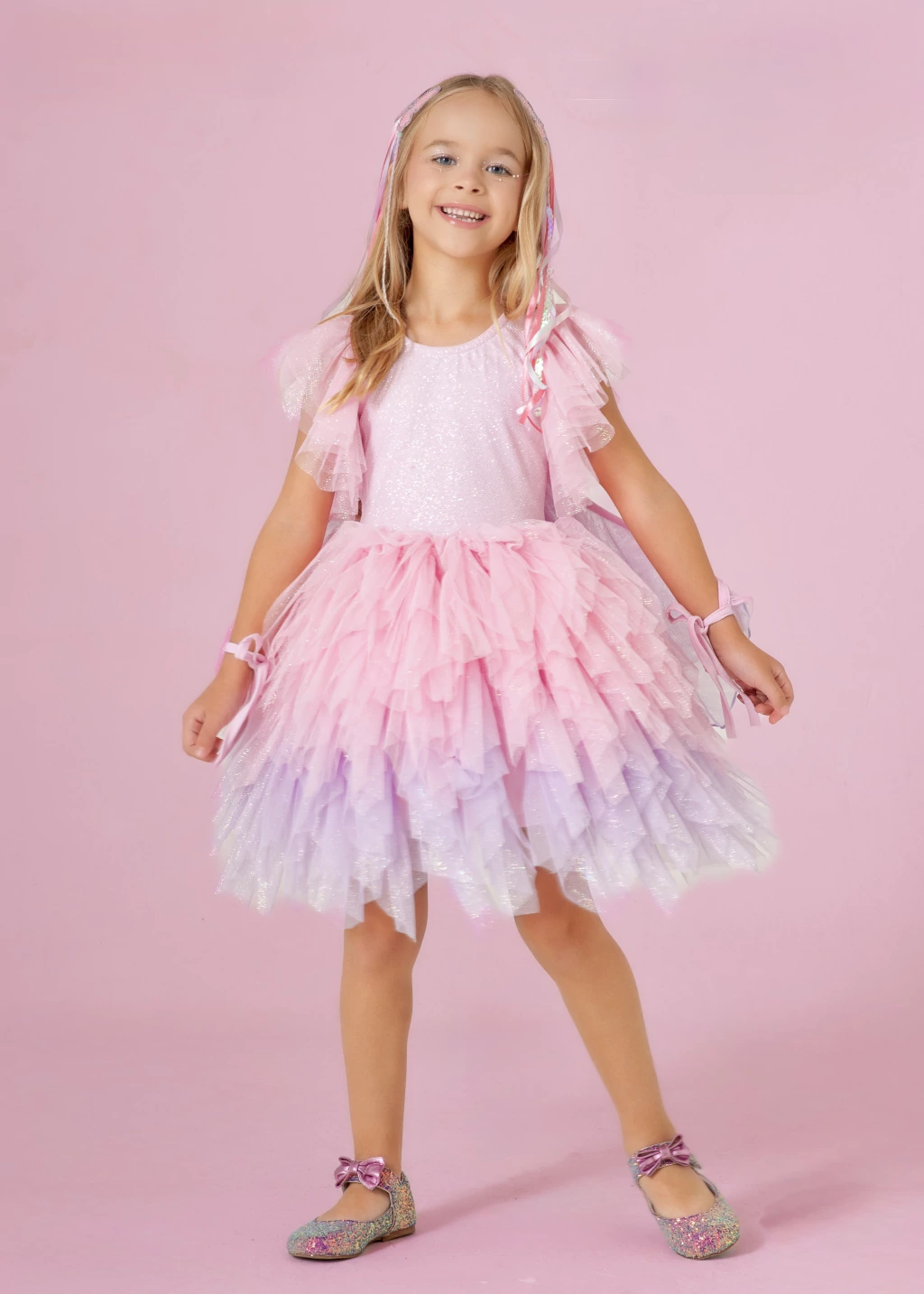 Fantasia Fada Borboleta Cristais (vestido)