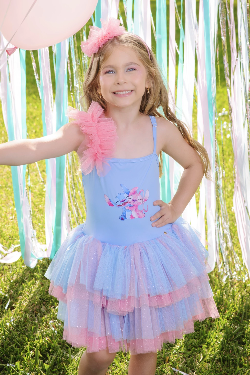 Fantasia Bichinho Azul Fofura (body tutu)