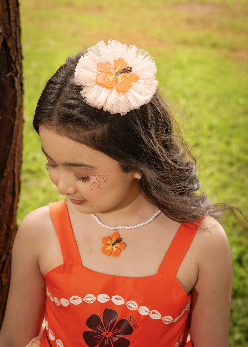 Frufru de Flor Princesa da Ilha (bico de pato)
