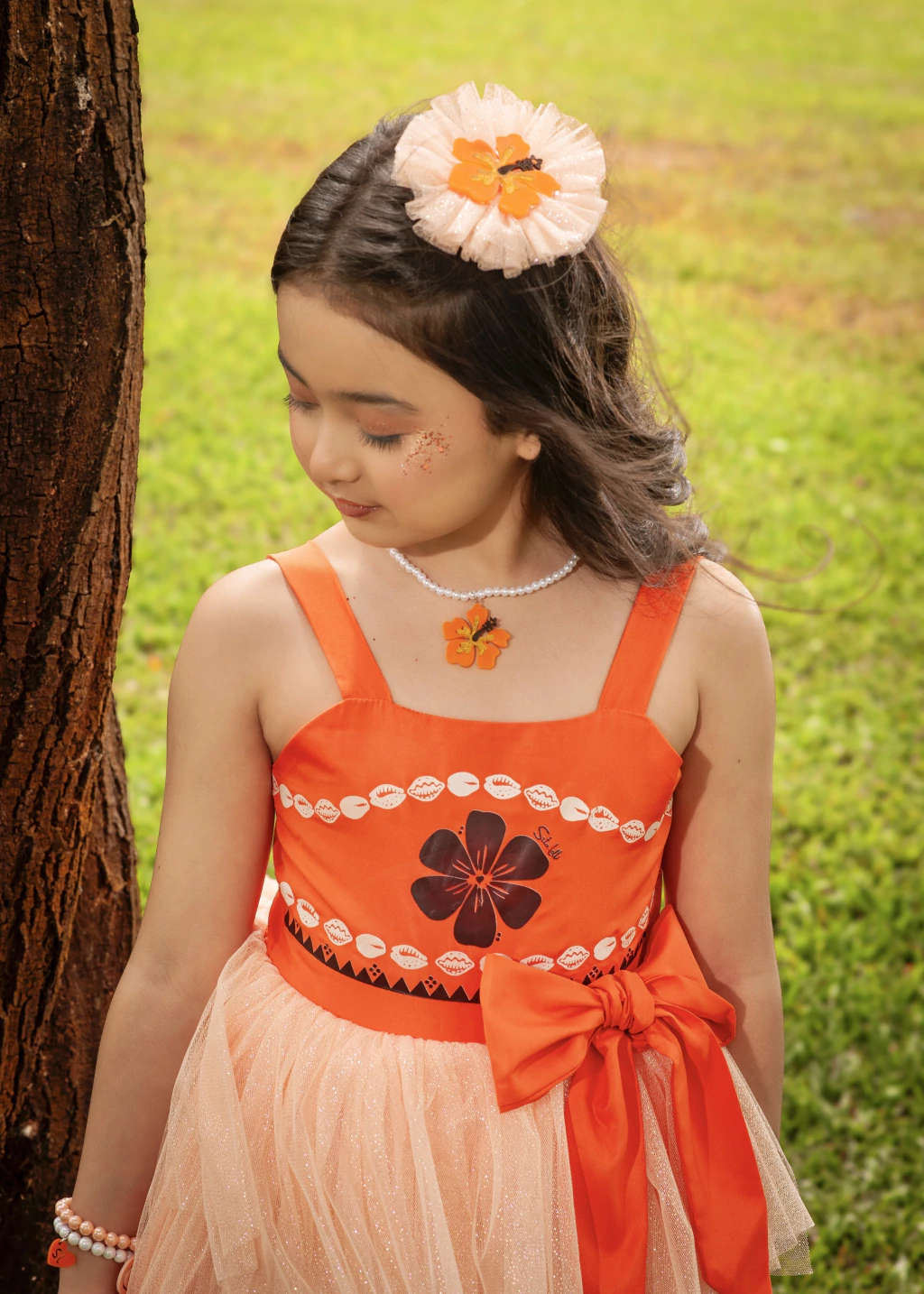 Frufru de Flor Princesa da Ilha (bico de pato)