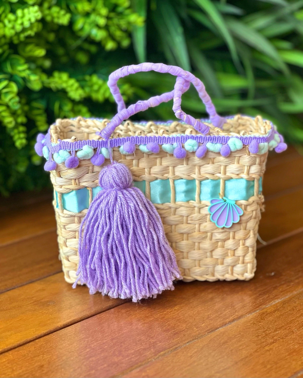 Kit Completo Sereia (Chapéu + Bolsa + Laço Piscina + Pulseira)