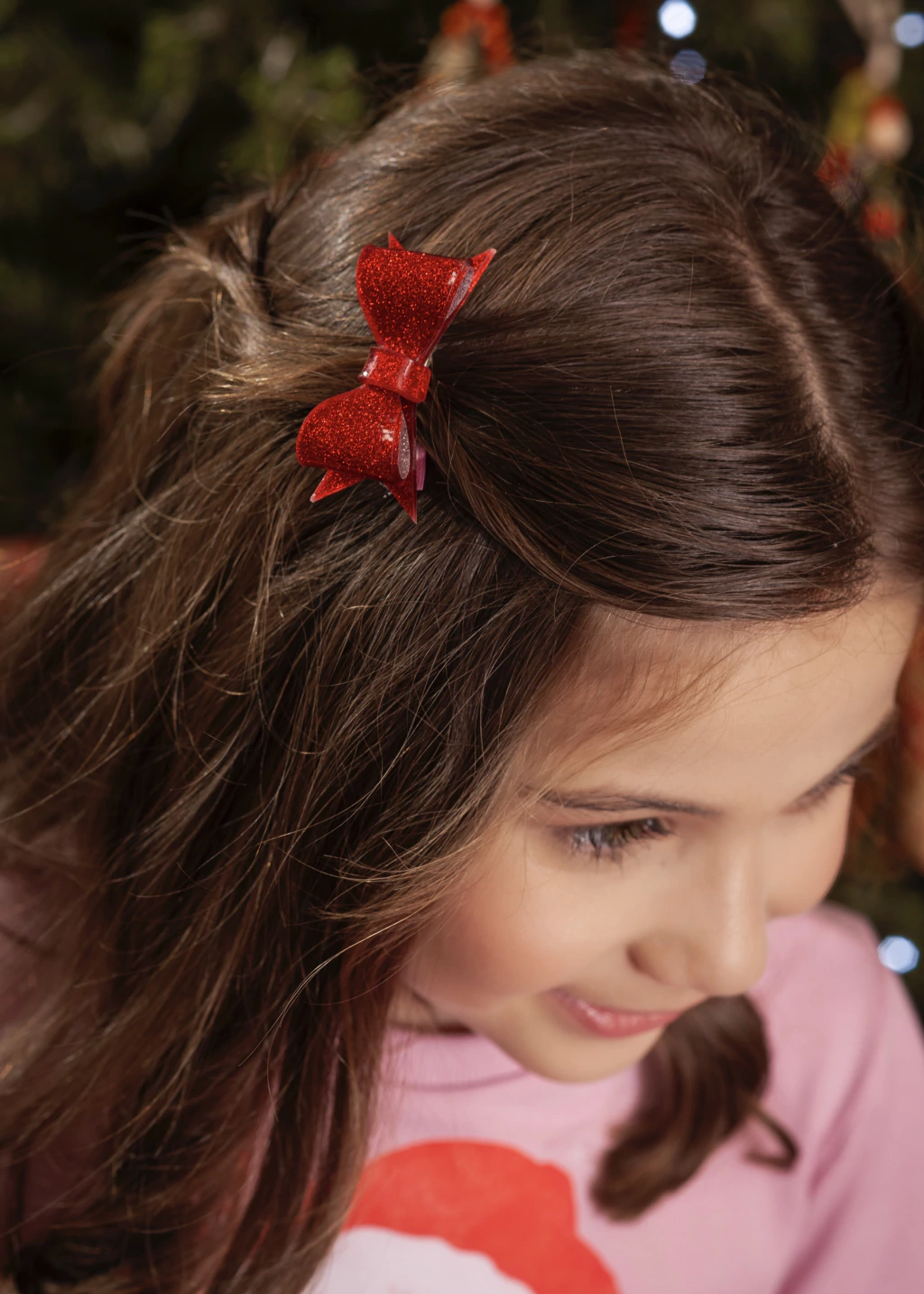 Kit Hair Clip Lacinho e Árvore de Natal