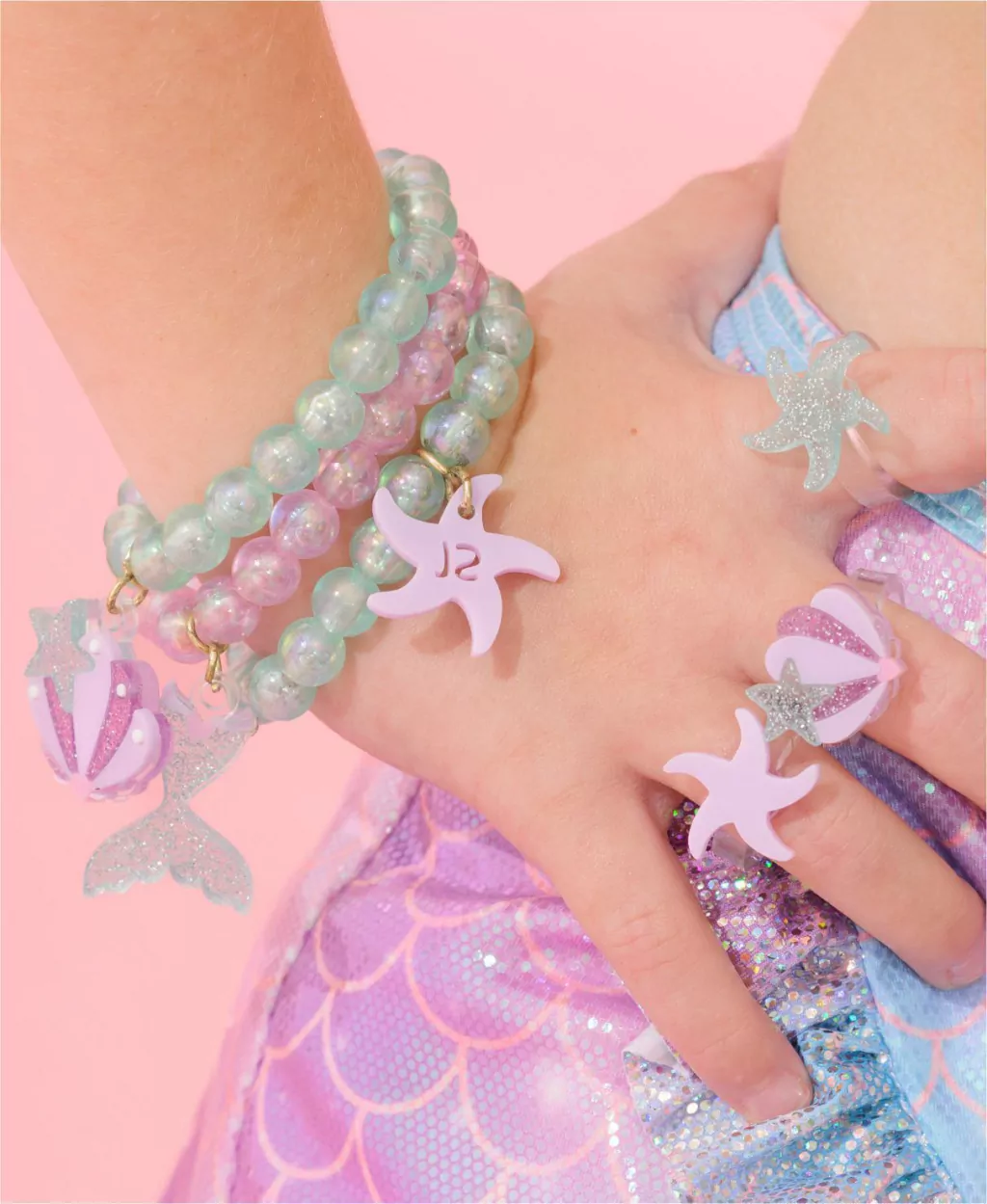Kit Pulseiras Encanto de Sereia