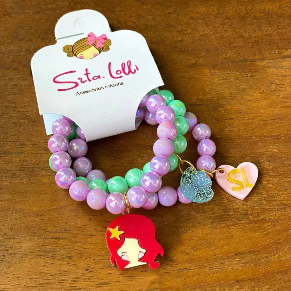 Kit Pulseiras Princesa Ariel