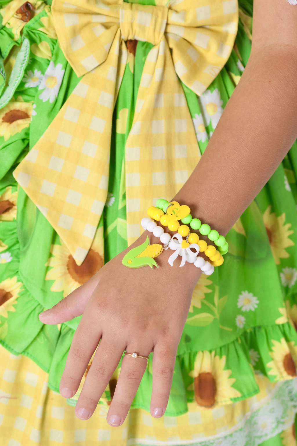 Kit Pulseiras Rainha do Milho (Brasil Copa do Mundo)