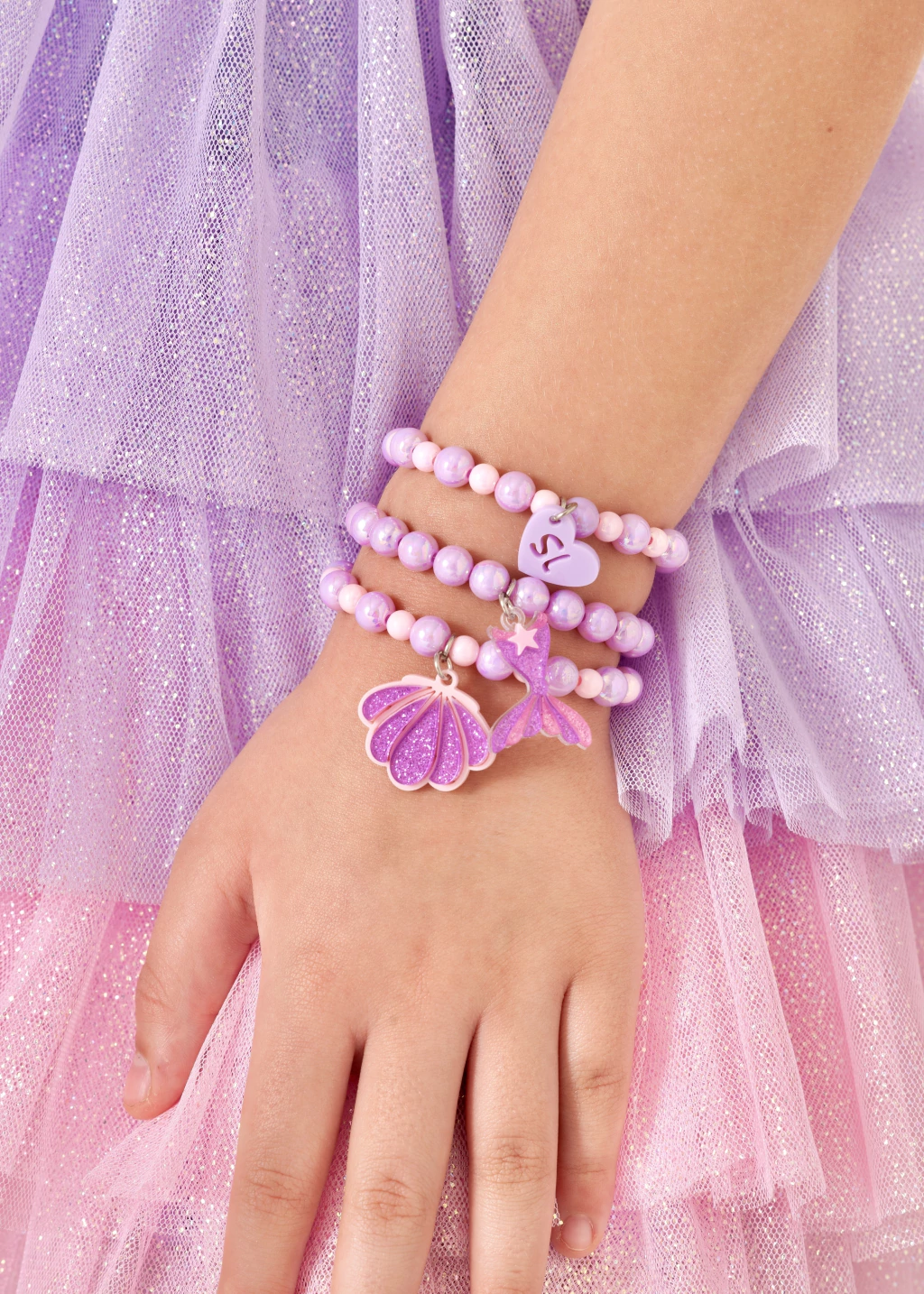 Kit Pulseiras Sereia Encanto do Mar