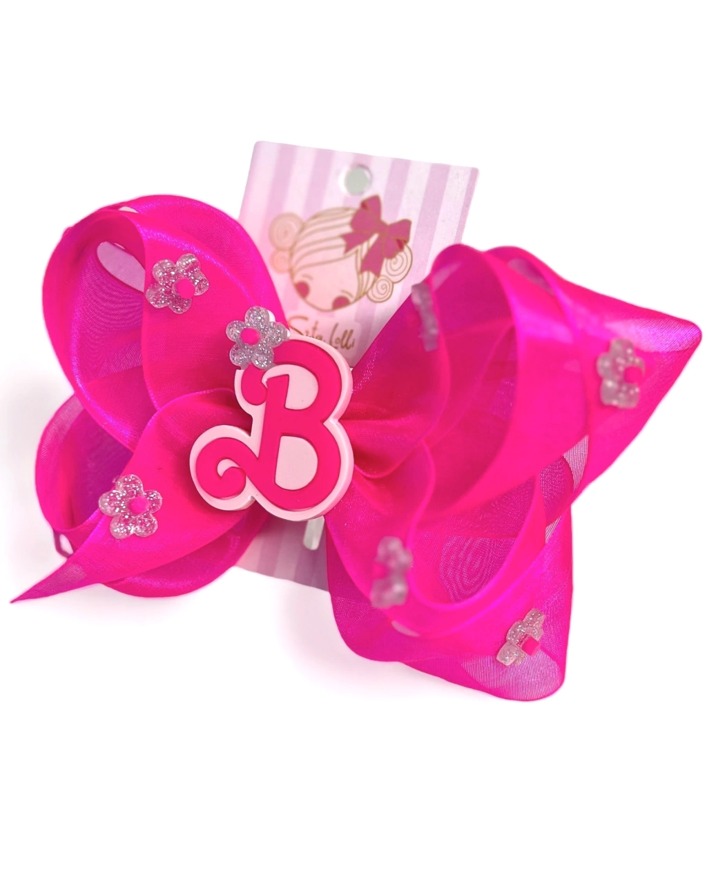 Laço Pink Florzinhas