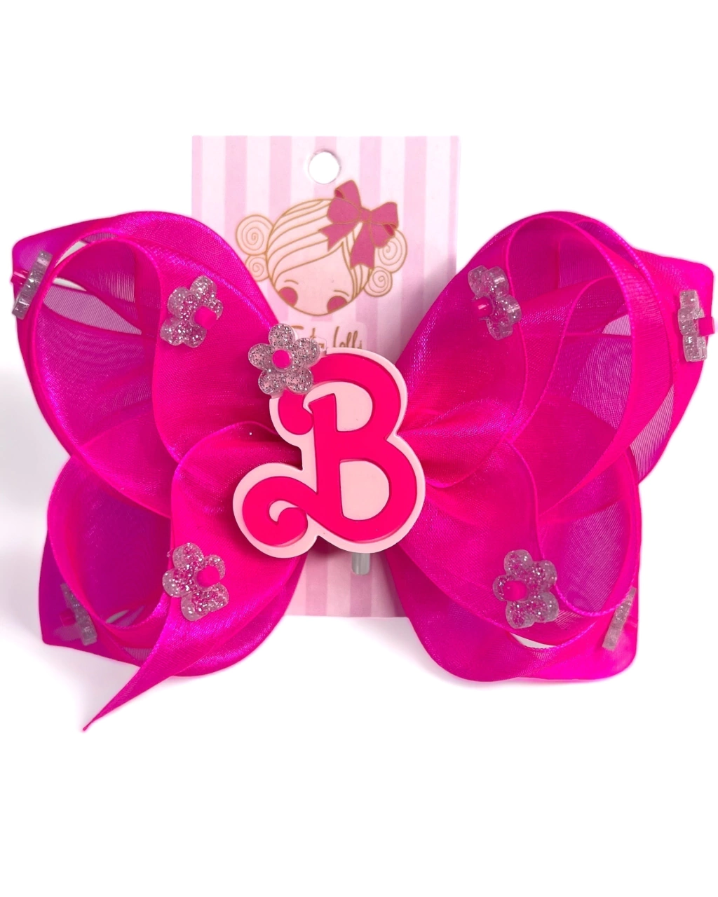 Laço Pink Florzinhas