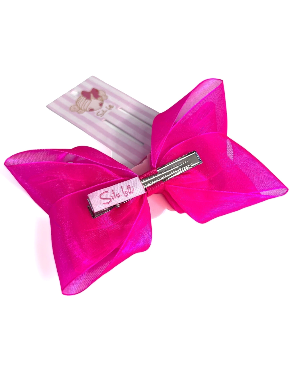 Laço Pink Florzinhas