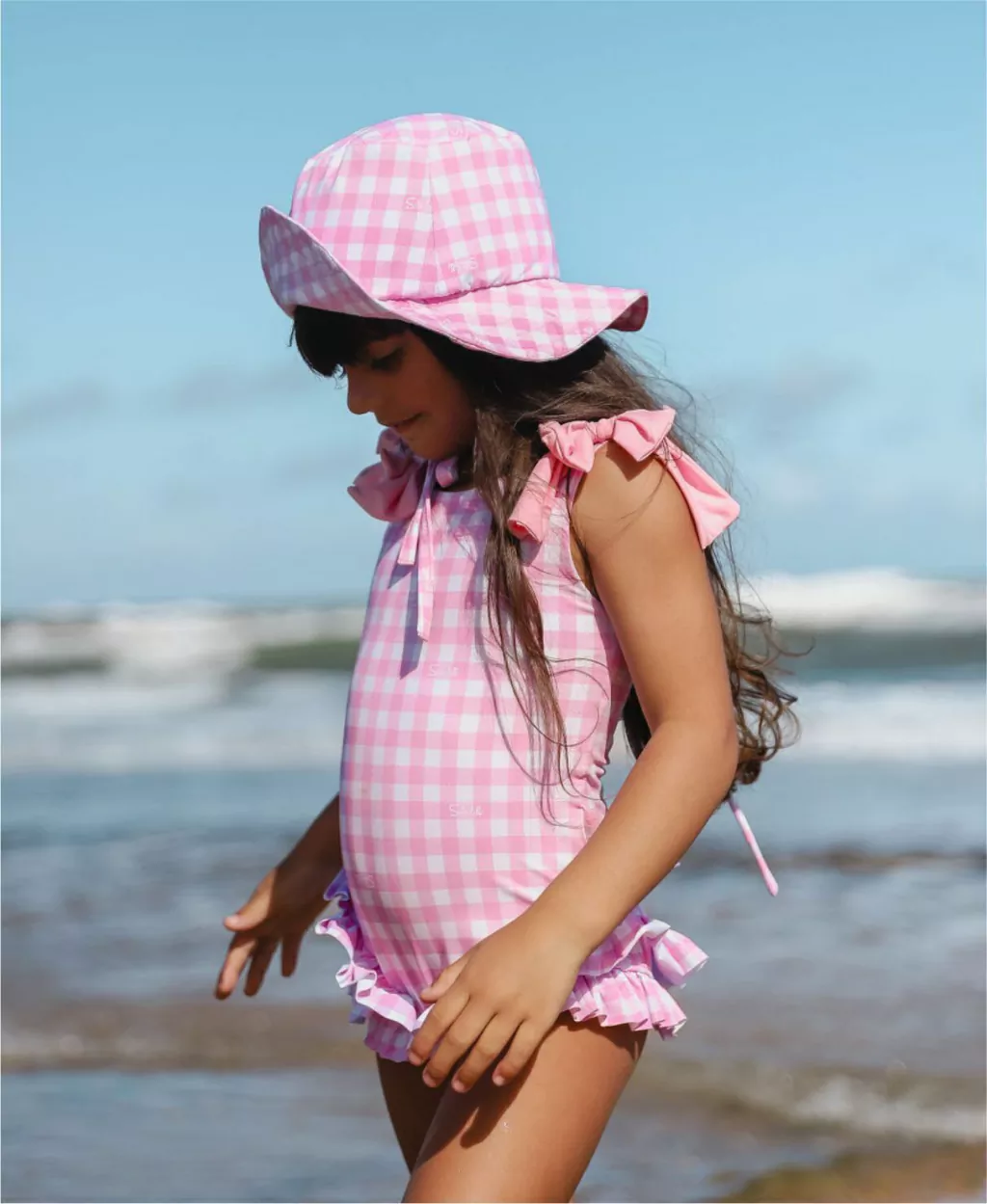 Maiô Xadrez Pink
