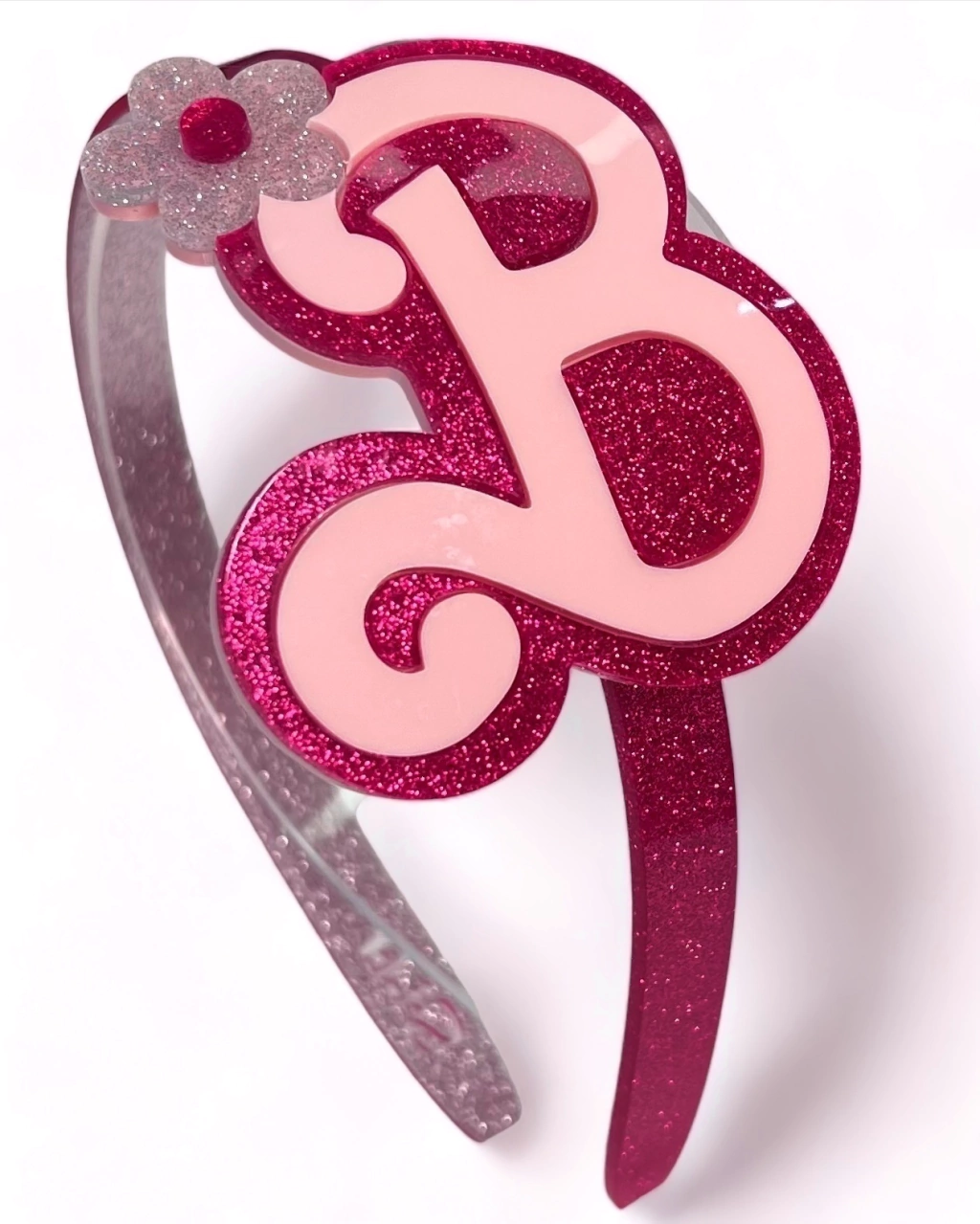 Tiara Acrílico Love Pink