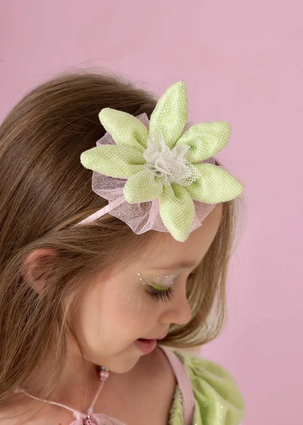 Tiara Coroa de Flor Fada Sininho