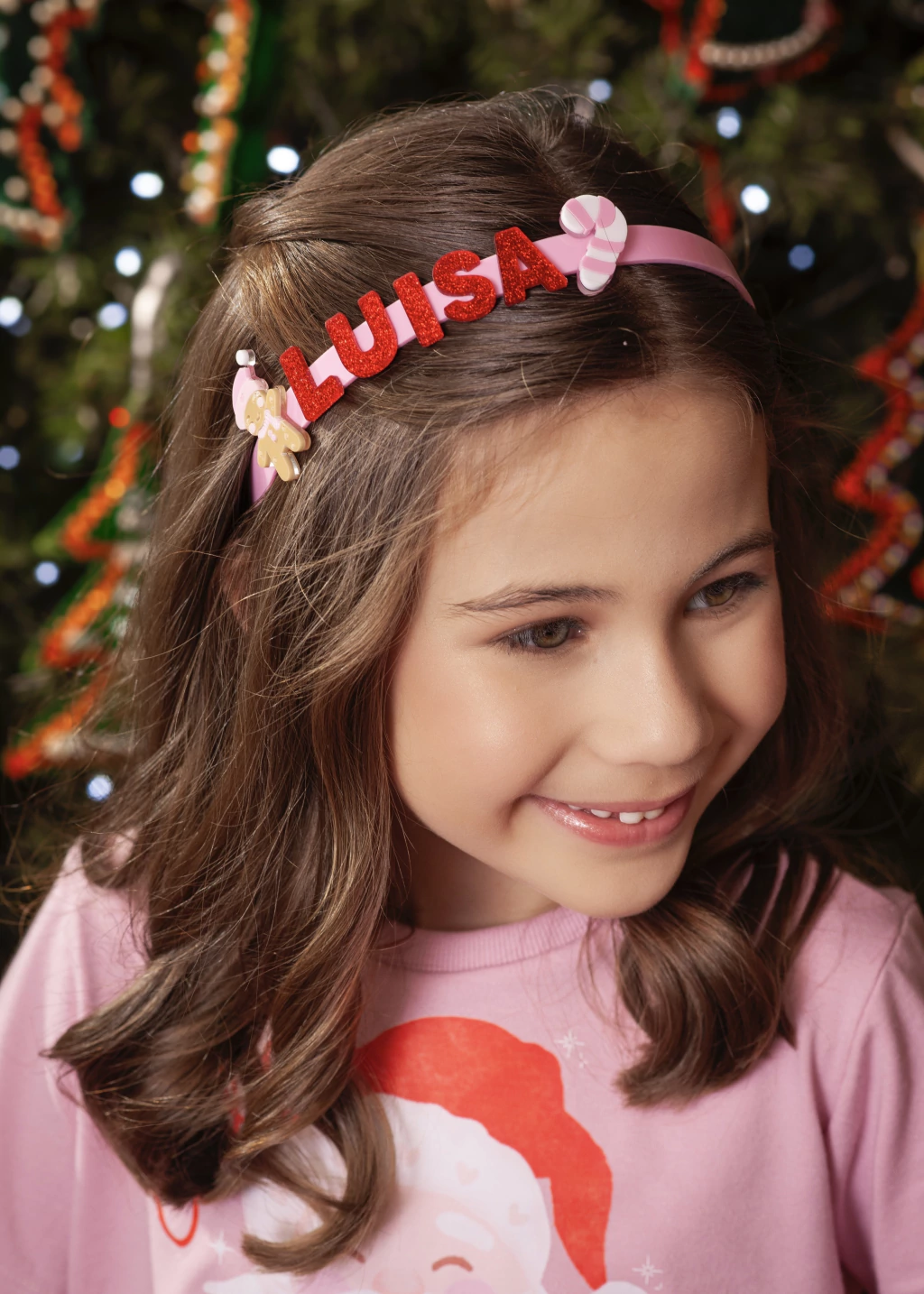 Tiara Nome Personalizado Natalina