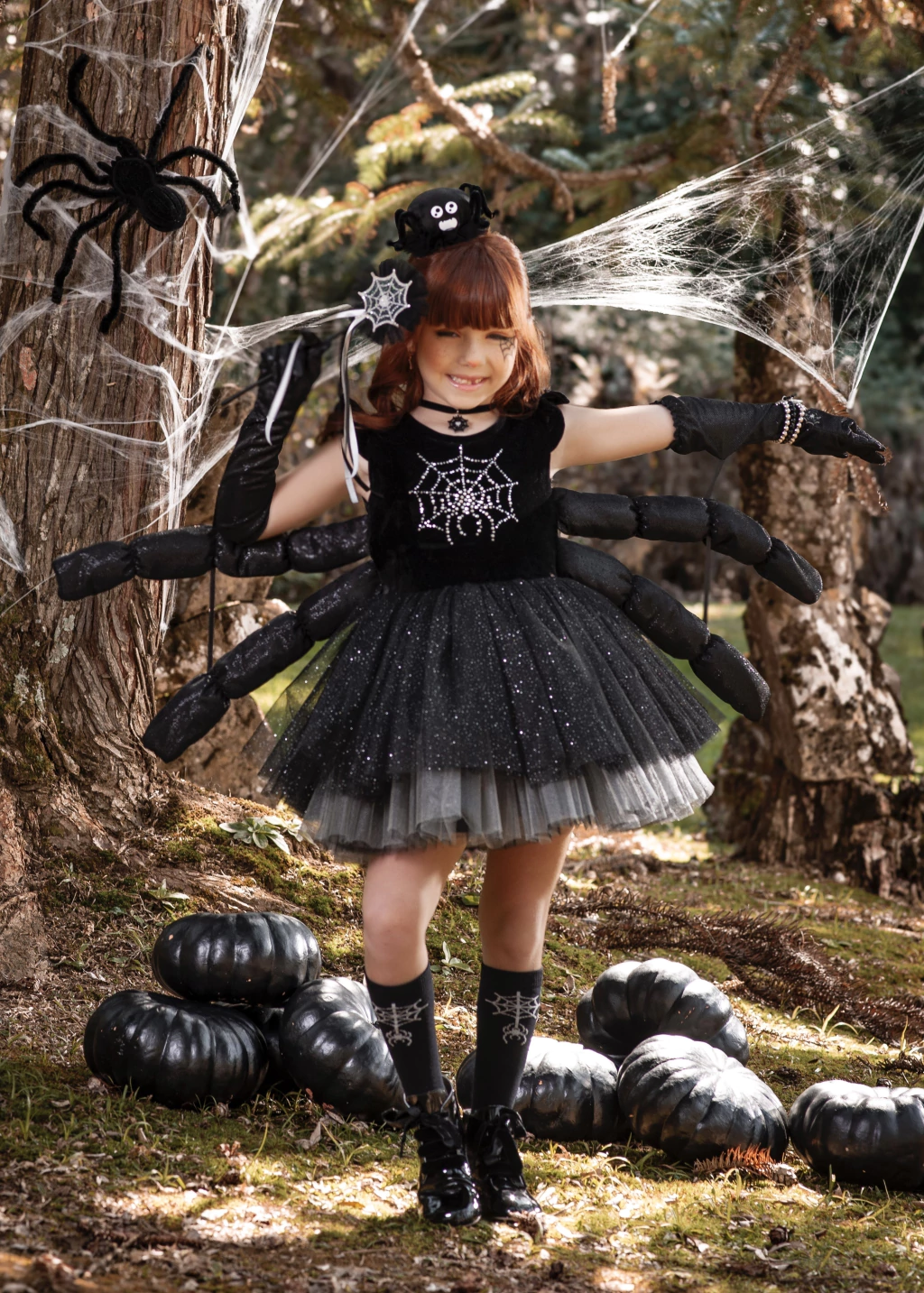 Vestido Aranha Misteriosa - Fantasia Halloween