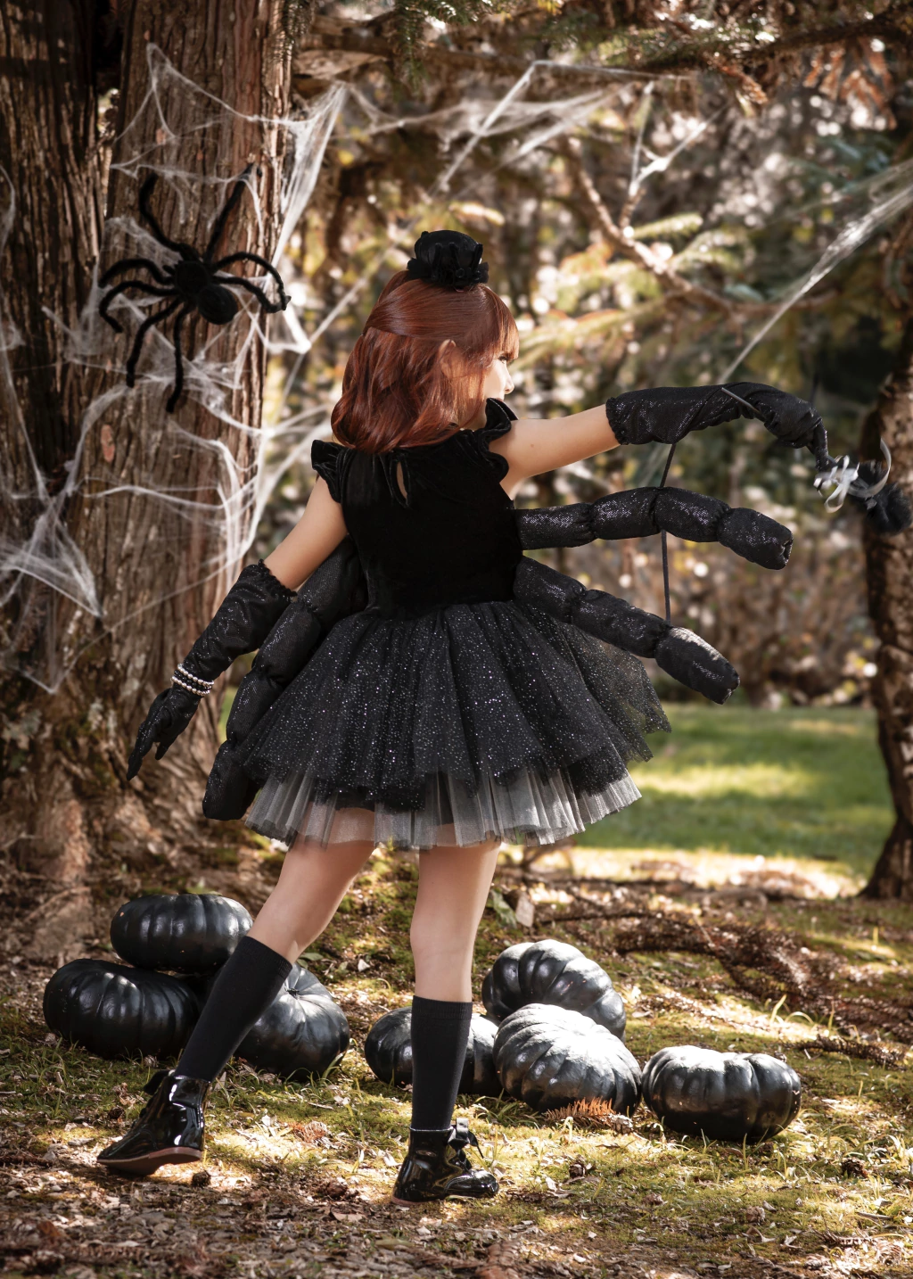 Vestido Aranha Misteriosa - Fantasia Halloween