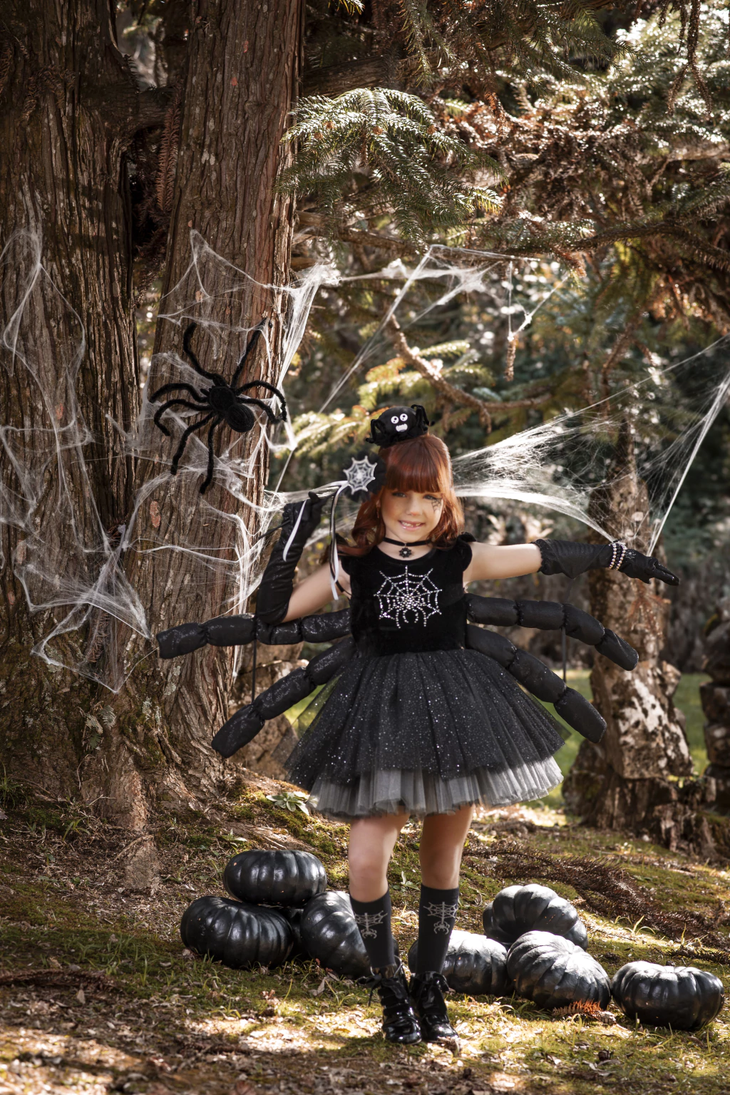 Vestido Aranha Misteriosa - Fantasia Halloween