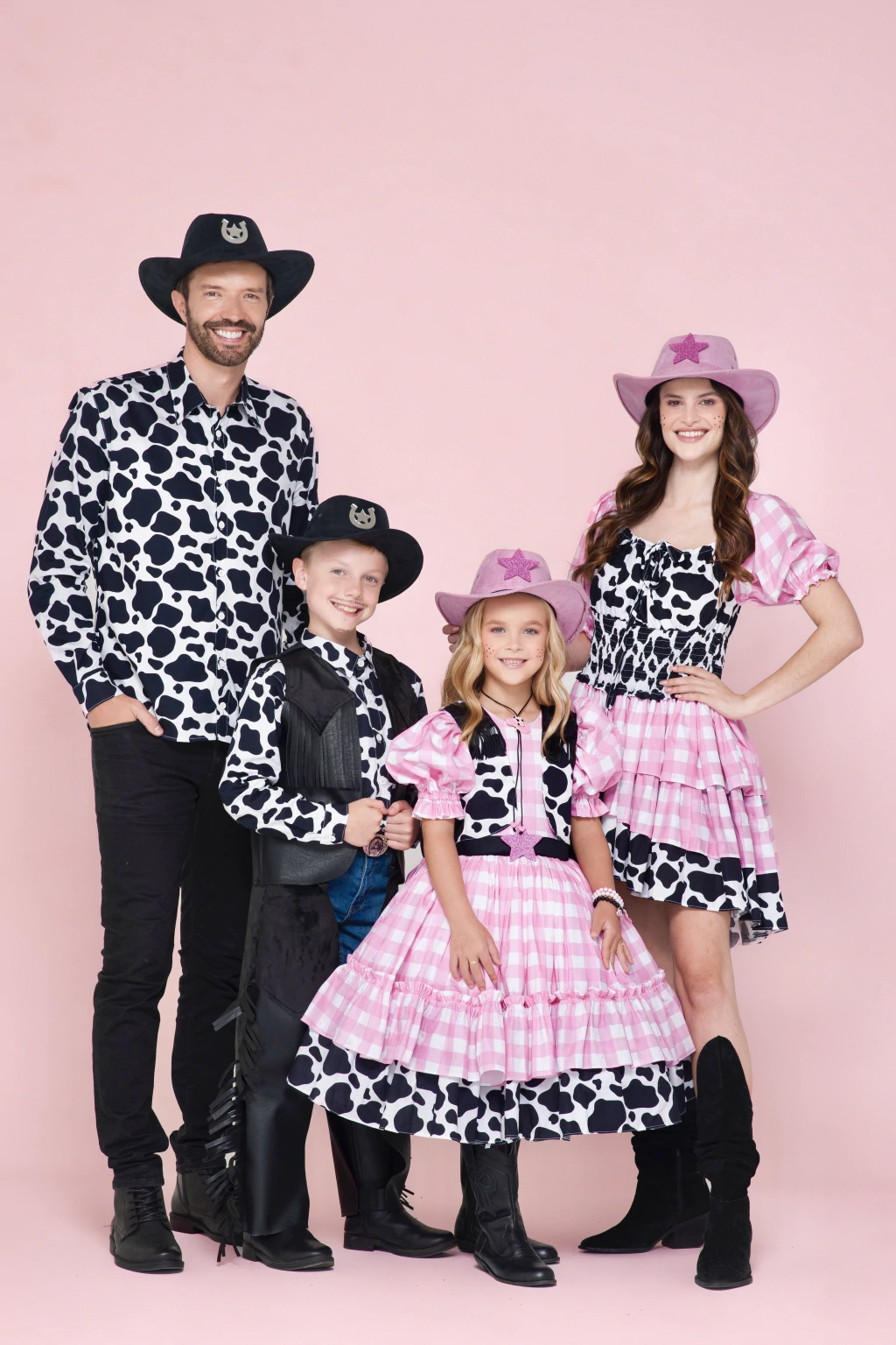 Vestido Junino Boiadeira Pink- Luxo