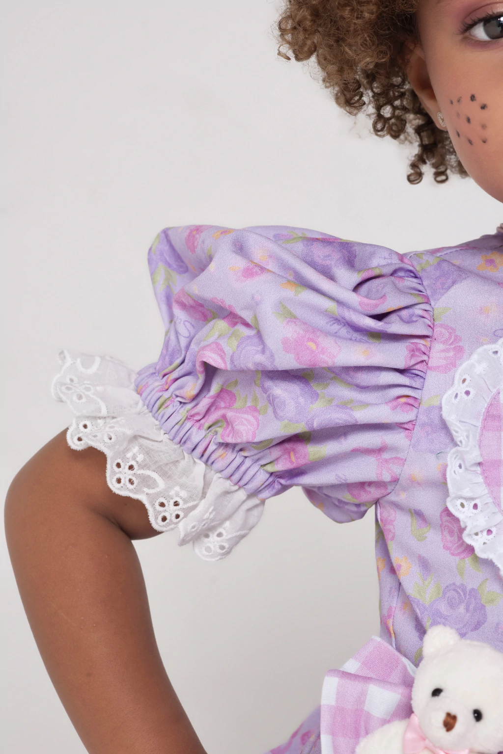 Vestido Junino Boneca Fofura do Arraiá - Luxo